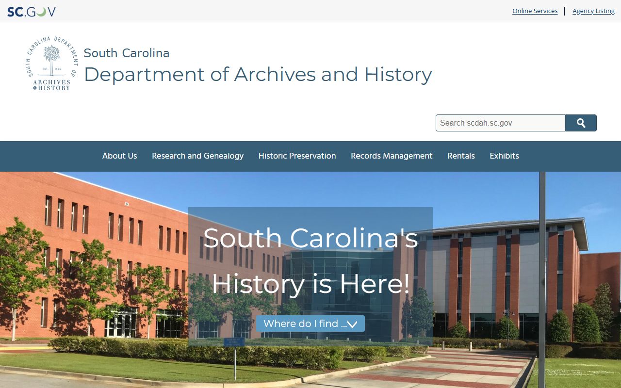 South Carolina State Archives historical criminal court records